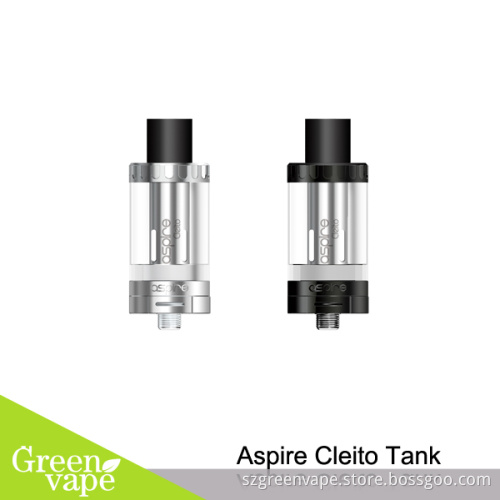 Aspire New Cleito Atomizer Tank!!! Aspire Cleito Tank 3.5ml Aspire Cleito Stainless Steel And Black Color Are Available